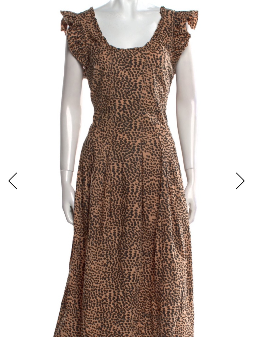 Ulla Johson Animal Print Dress, Size Large